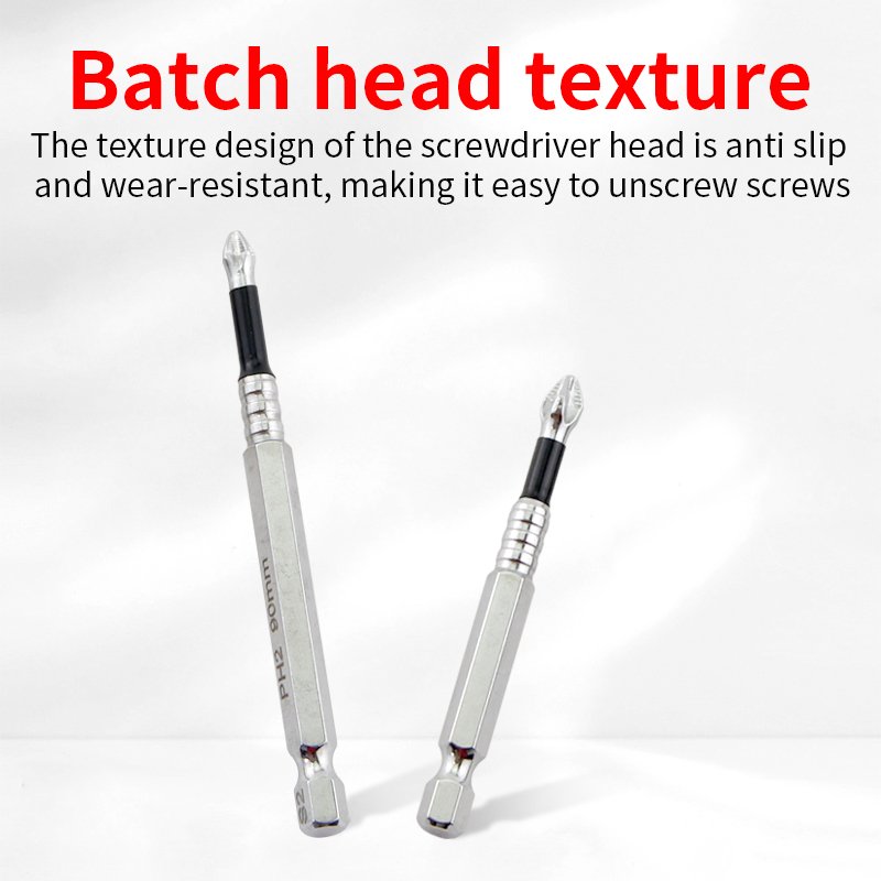 Strong Magnetic Electric Drill Set Anti-Slip Cross Screwdriver High Hardness Impact-Resistant Hexagonal Power Tool Accessories