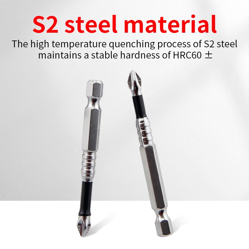 Strong Magnetic Electric Drill Set Anti-Slip Cross Screwdriver High Hardness Impact-Resistant Hexagonal Power Tool Accessories