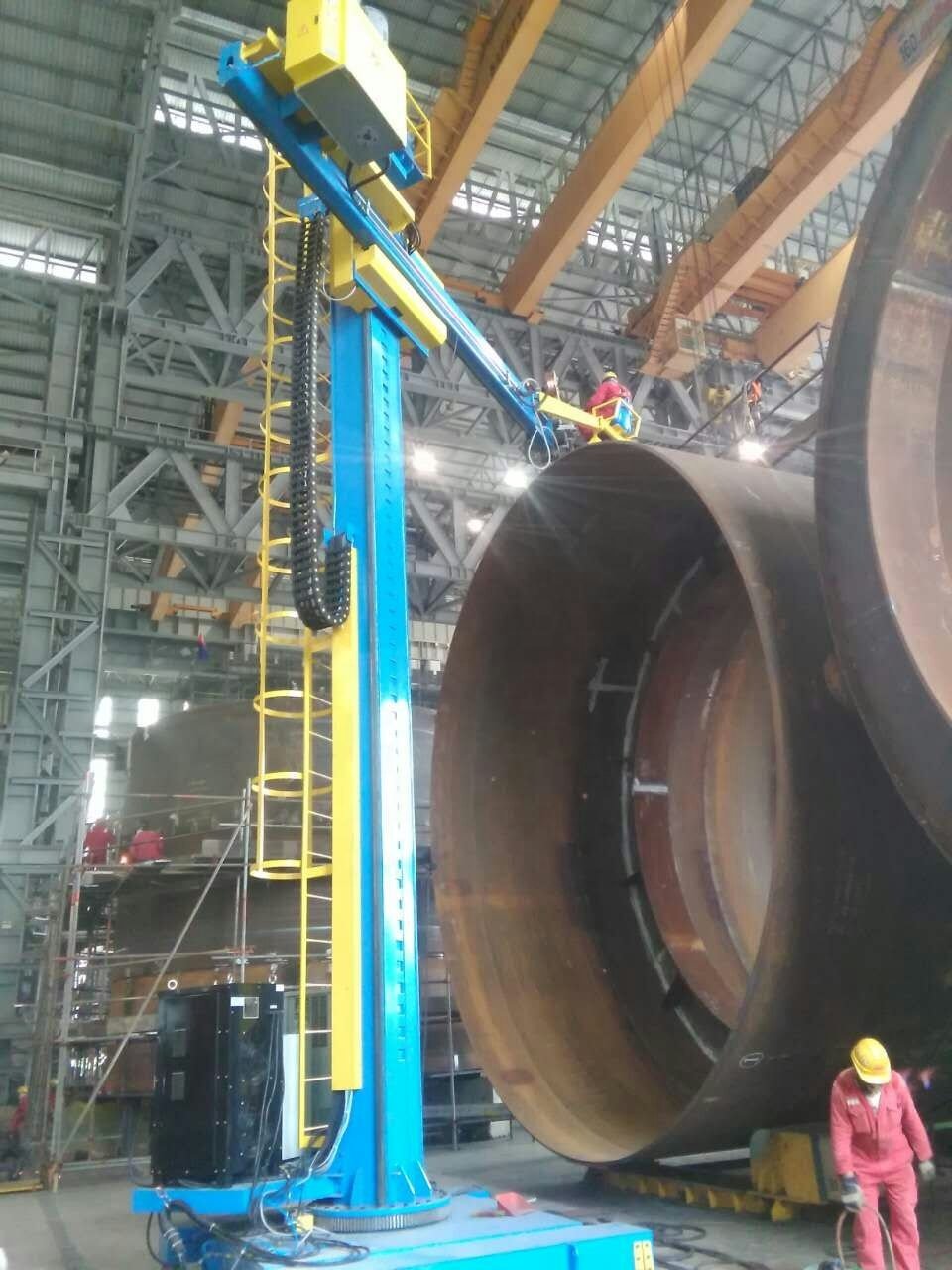 7m Monopile Welding Production Line Automatic Column Boom Pipe Welding Manipulator