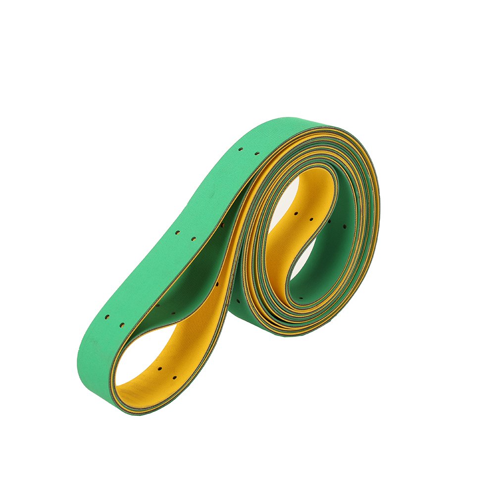 Customization Yellow Green NylonTextile Endless Flat Belt Spindle Tape Nylon Sandwich base band nylon transmission belt