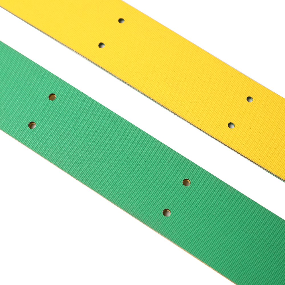 Customization Yellow Green NylonTextile Endless Flat Belt Spindle Tape Nylon Sandwich base band nylon transmission belt