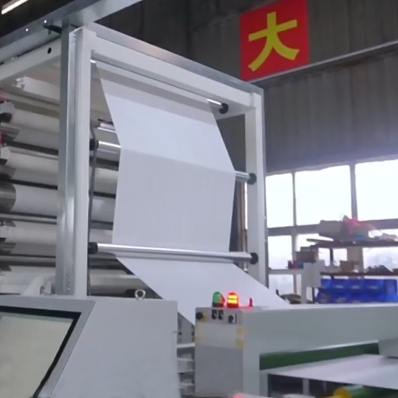 GS-mach Factory Limestone Paper Roll Making Machine PP/PE Caco3 Synthetic A3 A4 Stone Paper Roll Production Line