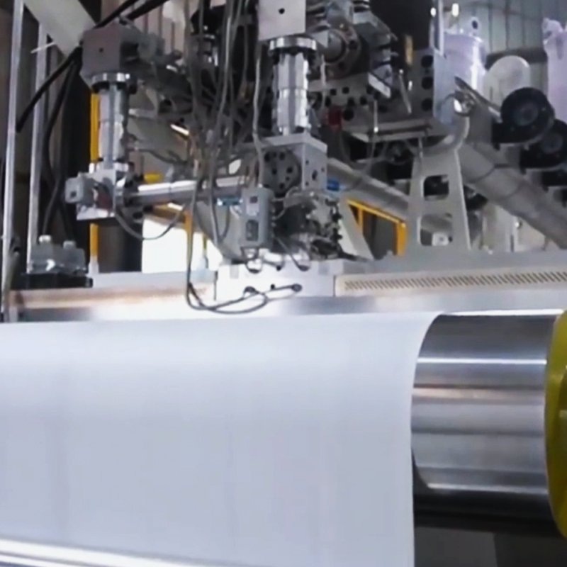GS-mach Factory Limestone Paper Roll Making Machine PP/PE Caco3 Synthetic A3 A4 Stone Paper Roll Production Line