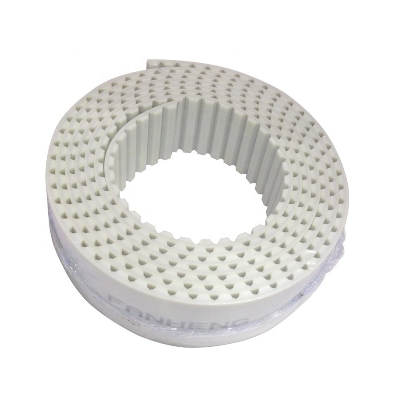 AT10 steel cord reinforce PU transmission timing belt , pu toothed timing belt