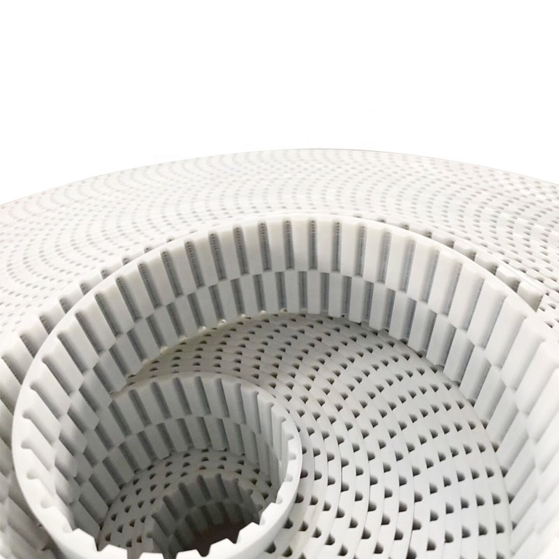 AT10 steel cord reinforce PU transmission timing belt , pu toothed timing belt