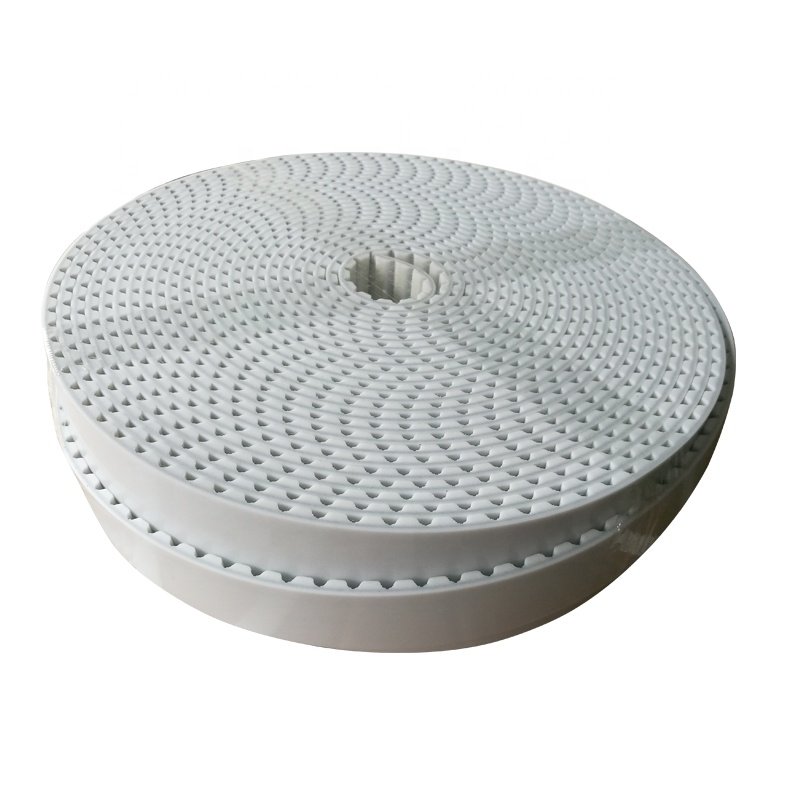 AT10 steel cord reinforce PU transmission timing belt , pu toothed timing belt