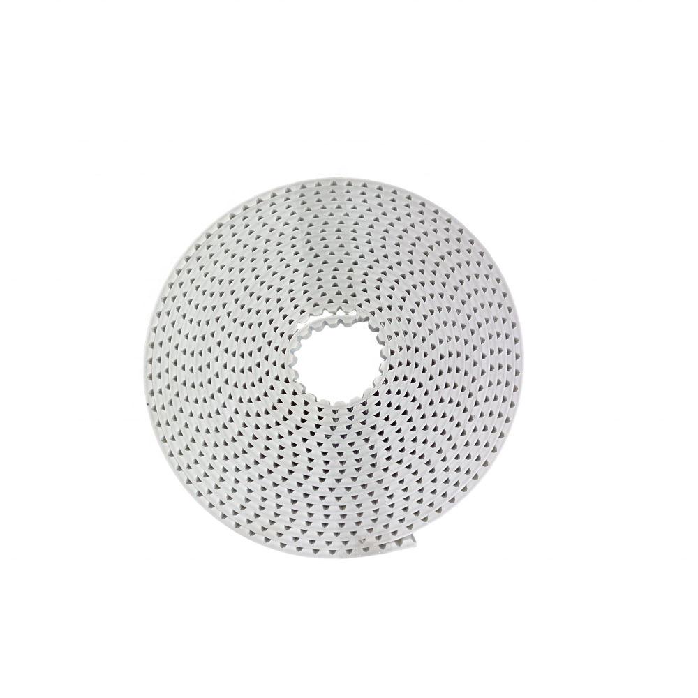 AT10 steel cord reinforce PU transmission timing belt , pu toothed timing belt