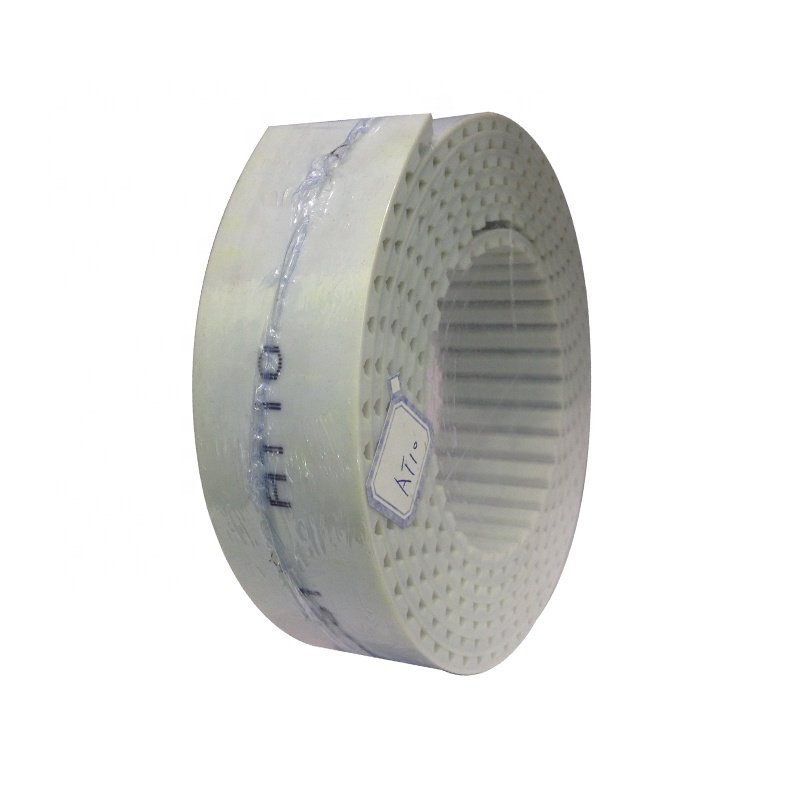 AT10 steel cord reinforce PU transmission timing belt , pu toothed timing belt