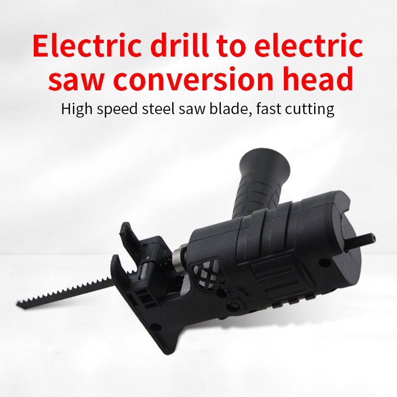 Multifunctional Handheld Electric Drill Saw Conversion Head Household Woodworking Reciprocating Curve Saw Power Tool Accessories