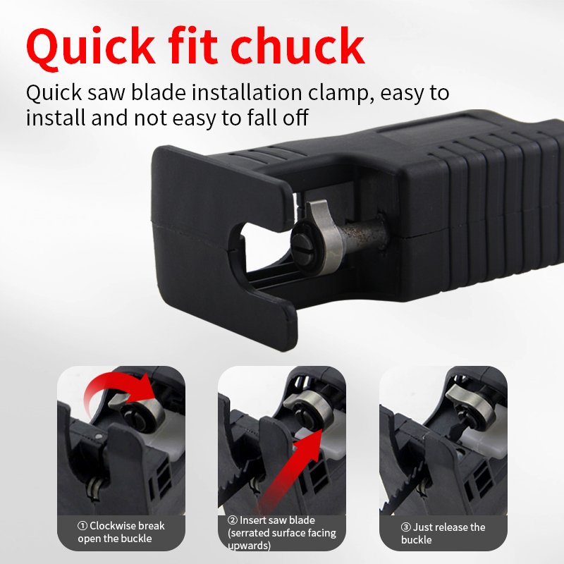 Multifunctional Handheld Electric Drill Saw Conversion Head Household Woodworking Reciprocating Curve Saw Power Tool Accessories