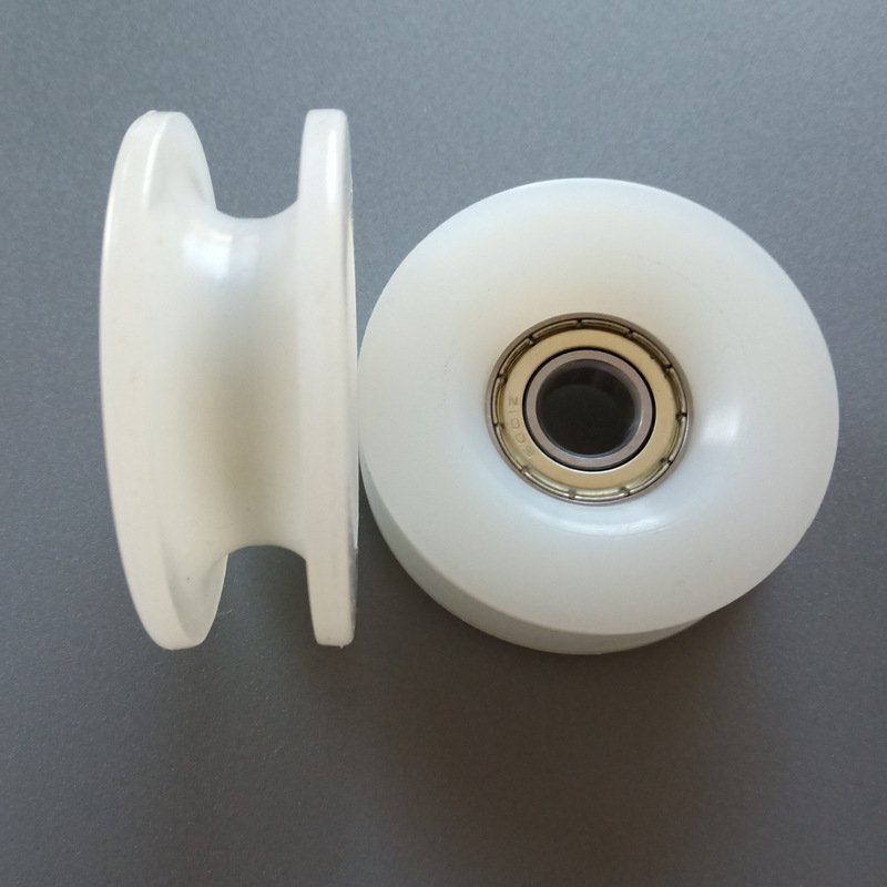 Custom plastic pulley wheel with bearing 608ZZ 608-2RS 626zz plastic coated ball bearings 624 625 688