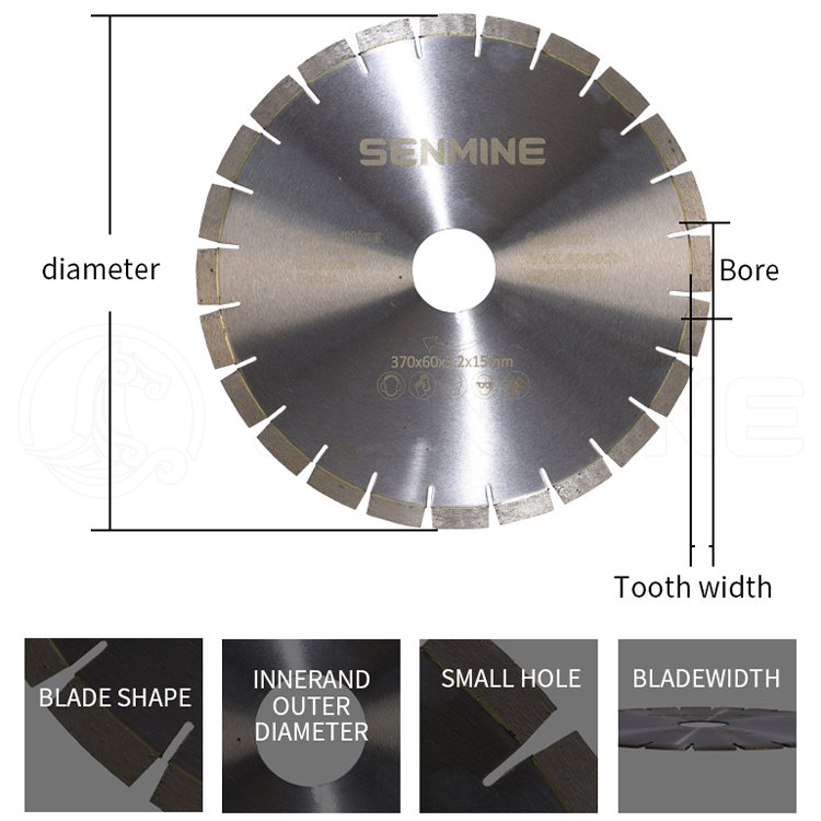 Power tools hot press sintered wet dry cutting 4.5In 7In stone granite concrete diamond saw blade cutting disc