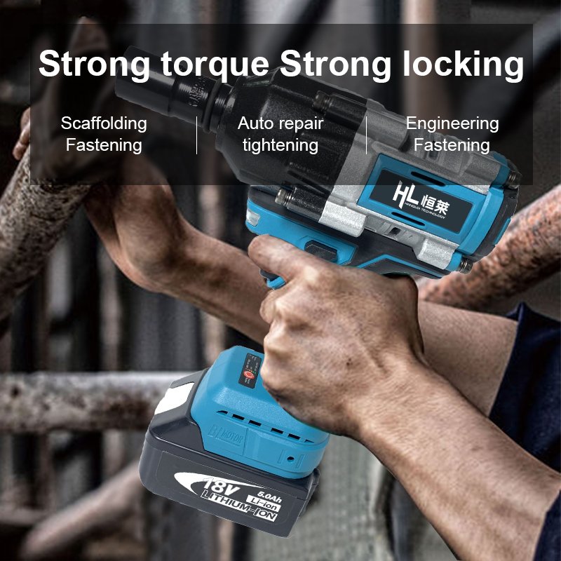20V Battery-Powered Series Customized Cordless Impact Wrench 800-1000NM High Torque Power