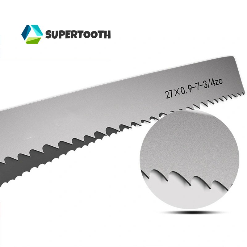Standard Tooth Bimetal Saw Blade Cutting Tool Bandsaw Stainless Steel Carbon Steel White Plastic Finish Solid Metals Cutting