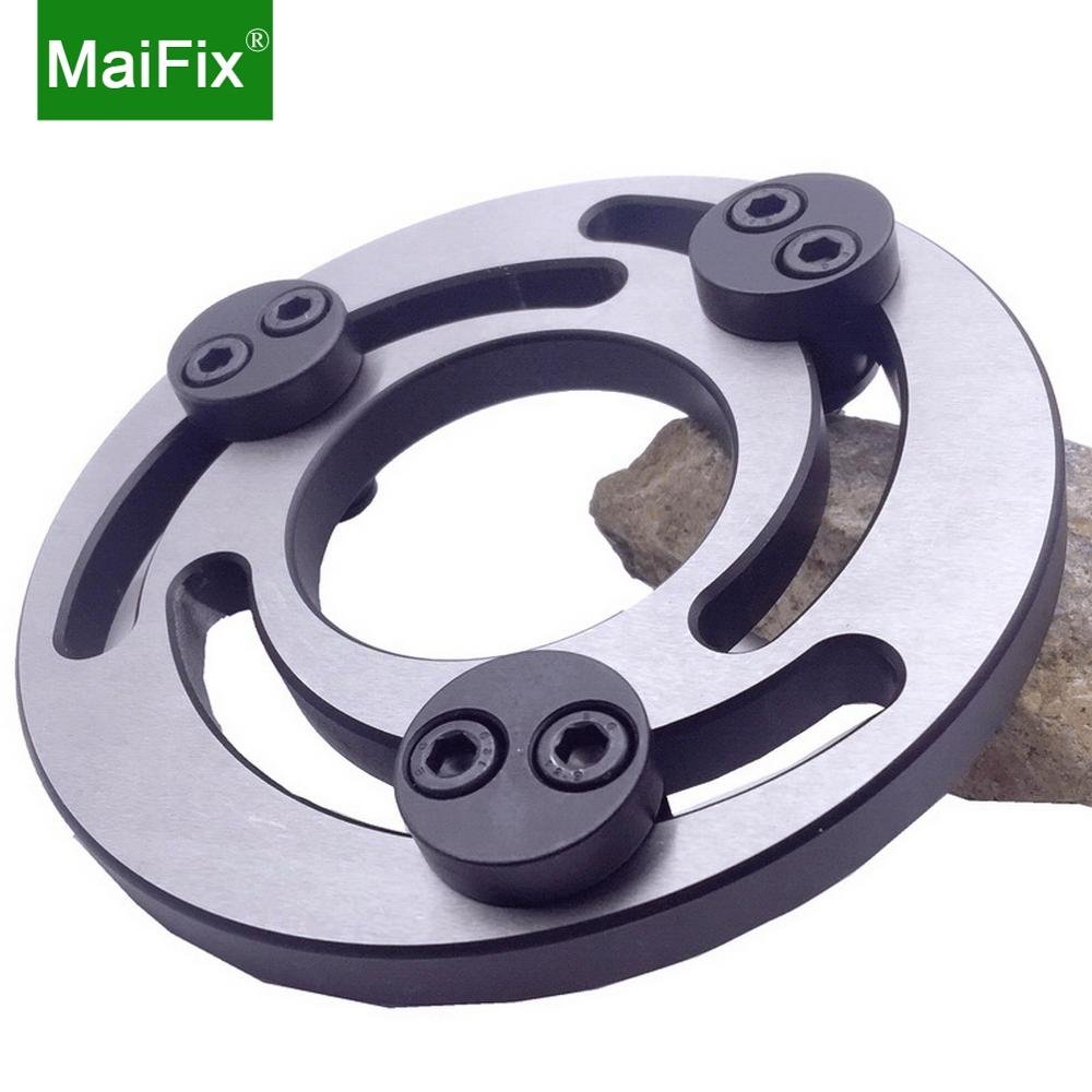 Maifix 5 Inch Adjustable Soft Jaw Boring Ring CNC Lathe Turning Toolholder Chuck Jaw Fixing Plate