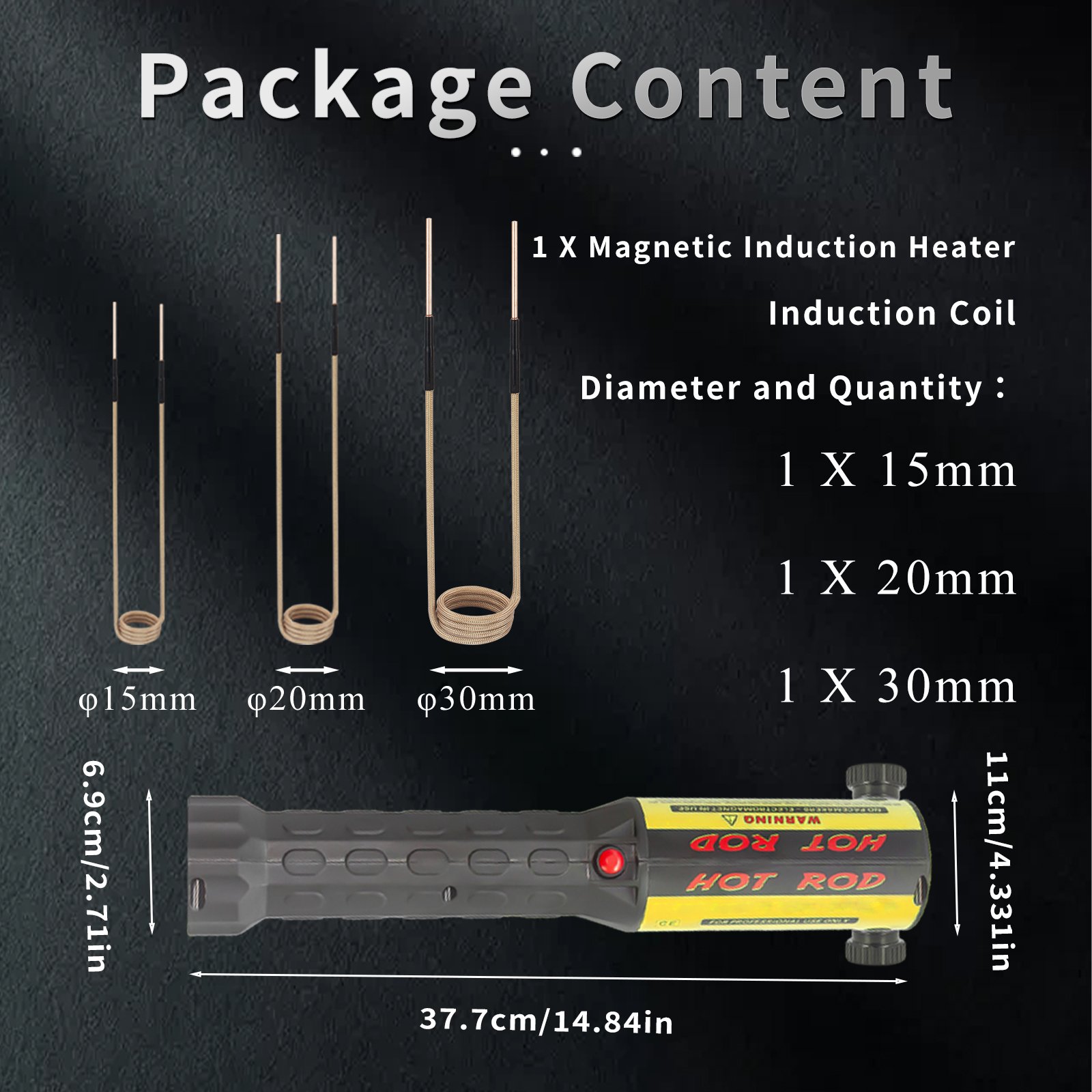 Handheld 1000w Heating Kit No Flame Coil Tool for Car Repair Electromagnetic Induction Heating Machine Portable
