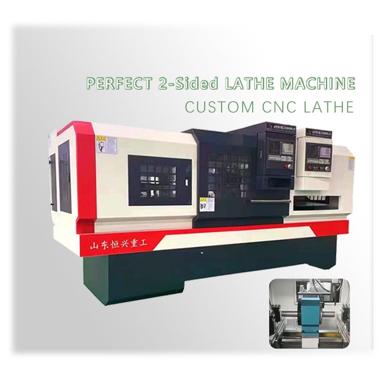 ShanDong Double head CNC Lathe Machine shaft shaft pin rod roll cylinder lathe machine from China