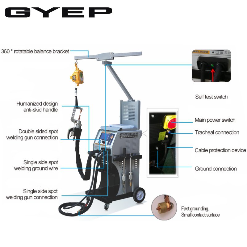 New Arrival SGYC-30 Standard Body Repair Machine Spot Welder with Dent Puller for Steel Body Repair