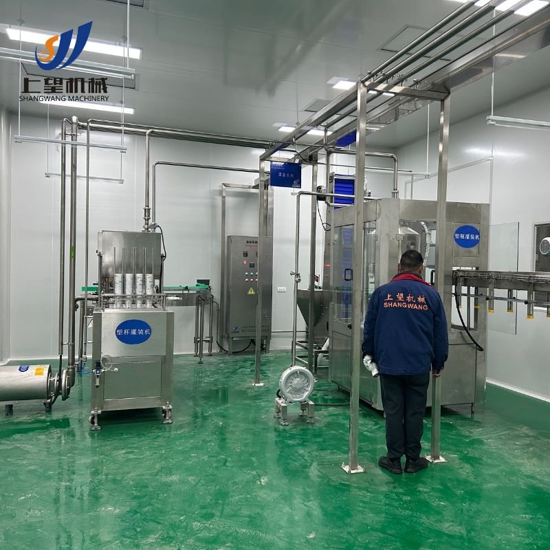 Automatic Yogurt Production Line Complete with Motor Pump Bearing Core Components