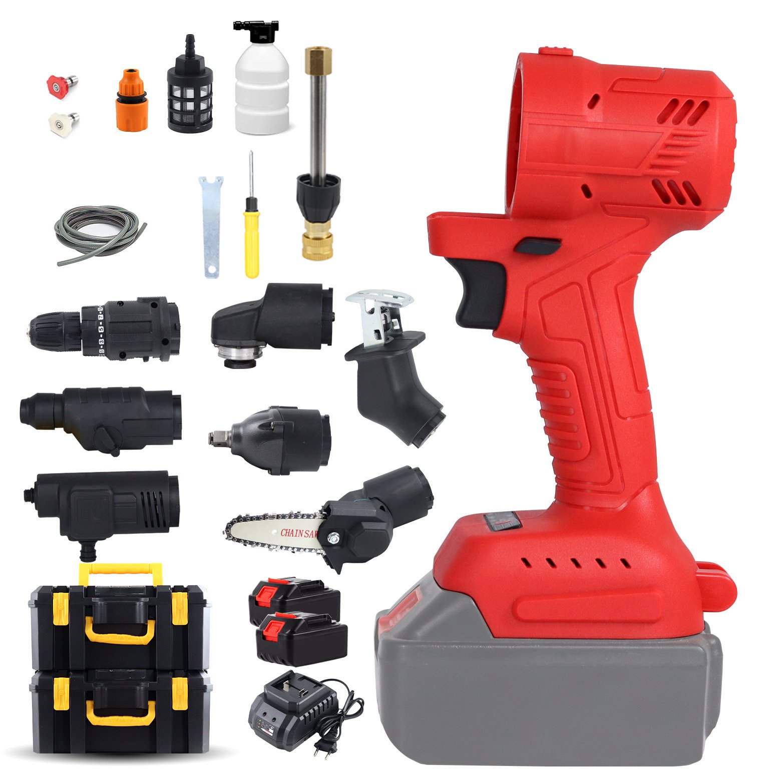 Multi-functional lithium battery multi-purpose new universal brushless power tool set