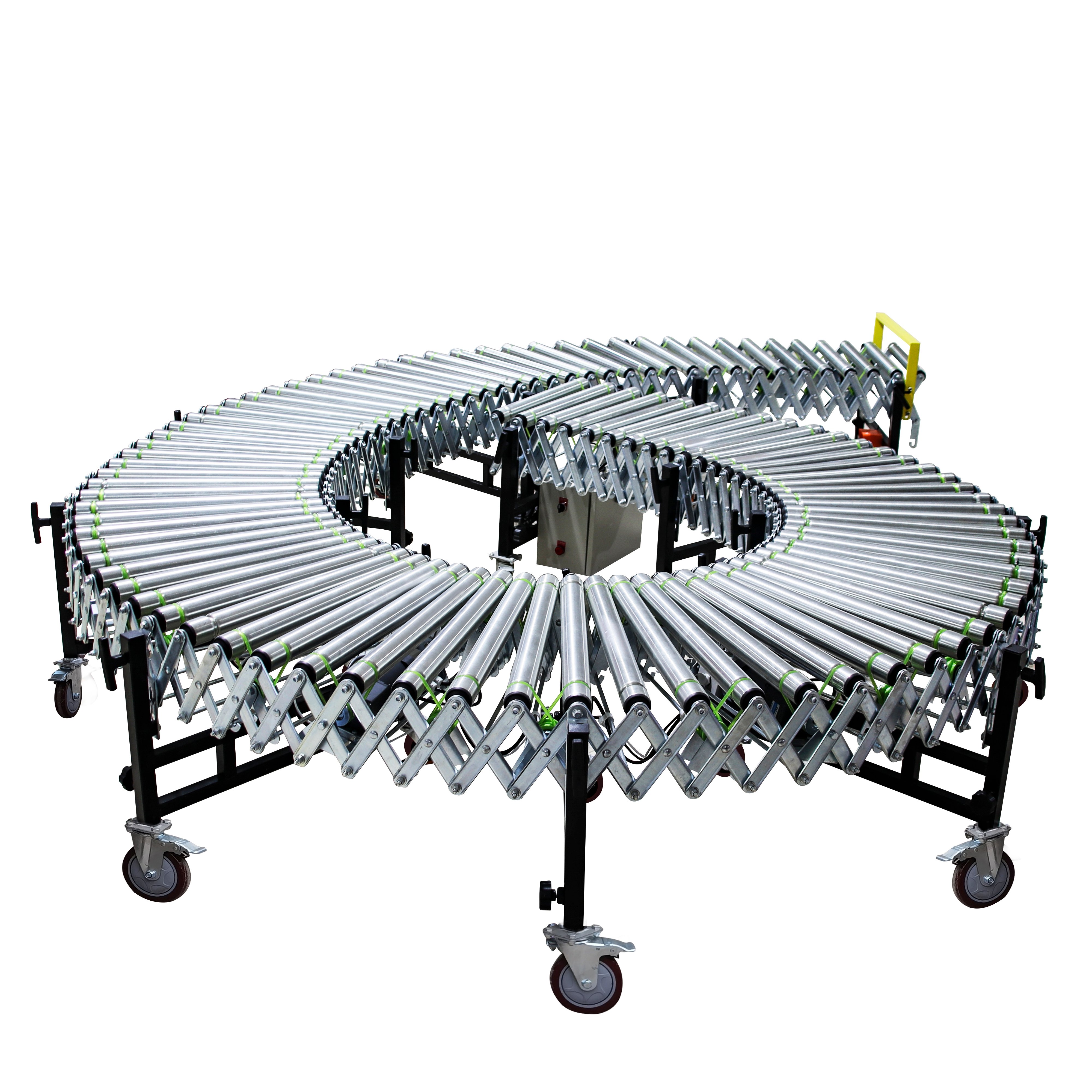 LIANGZO Electric Power Retractable Flexible Expandable Roller Conveyor for Sale