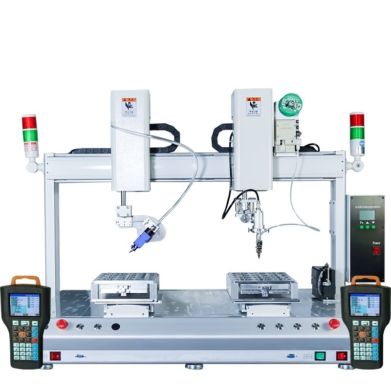 High Precision Double Station Automatic Soldering Machine Solder Robot Auto Soldering Equipment