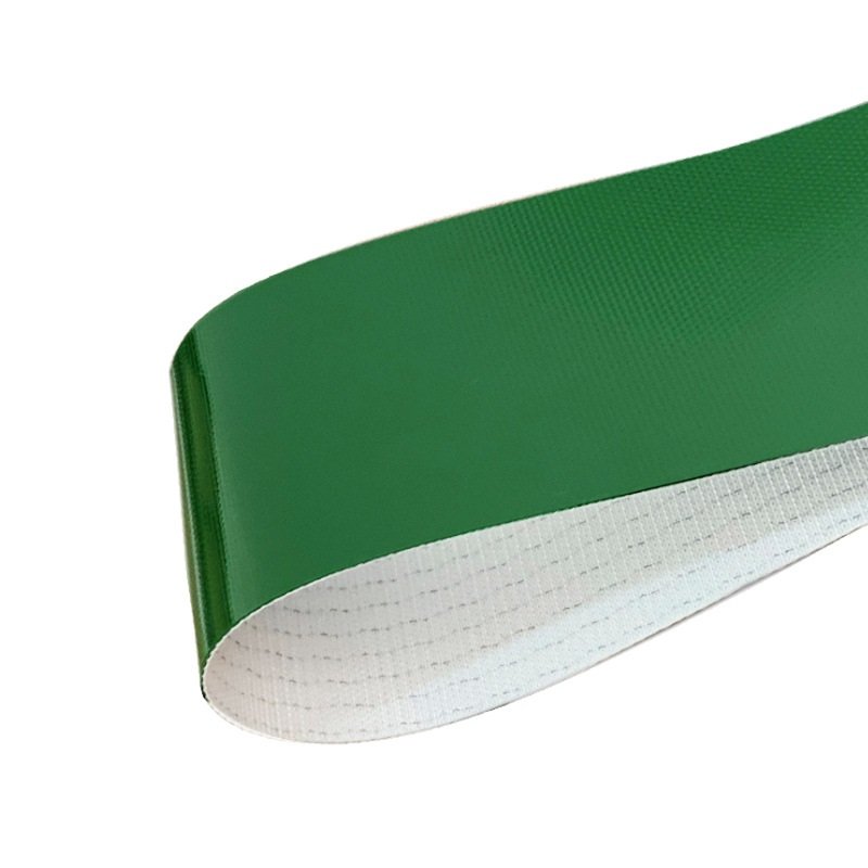 Flat Green PVC Conveyor Belt Used for Agricultural Feed Process Conveyor
