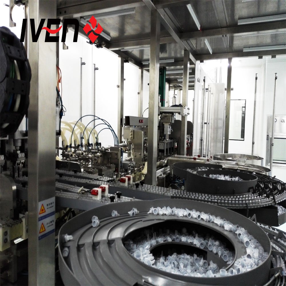 500ml LVP Normal Saline IV Solution Making Plant IV Infusion Production Line IVF Machine