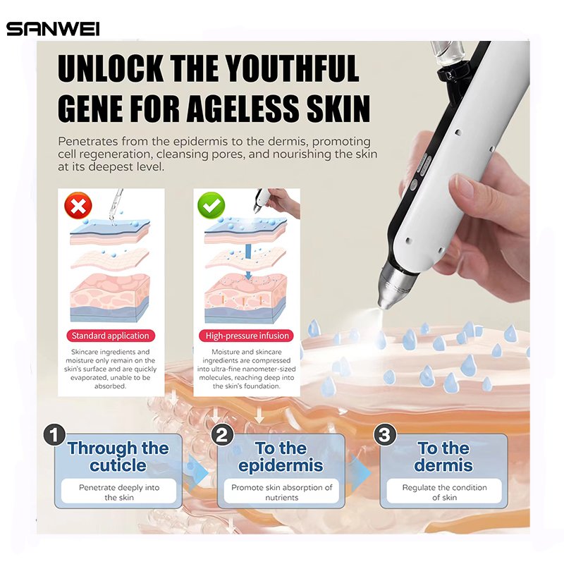 jet peel care Ampoule New Revive Hydrate Detox CO2 Small Bubble Machine Kits Serum ANTI-AGING oxygen deep cleaner skin water