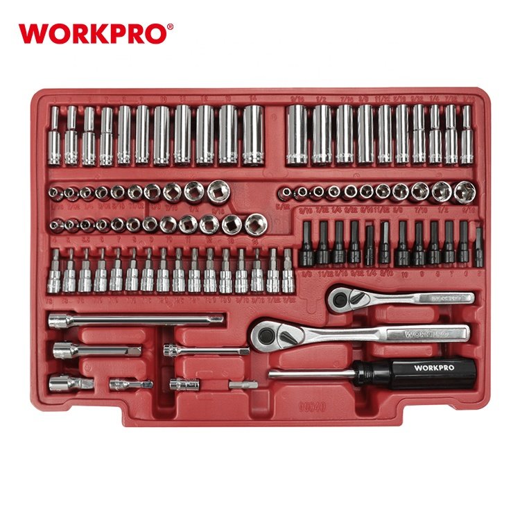 WORKPRO 450PC Tools Set Car Repair Socket Wrench Mechanical Hand Tool Set With Drawer