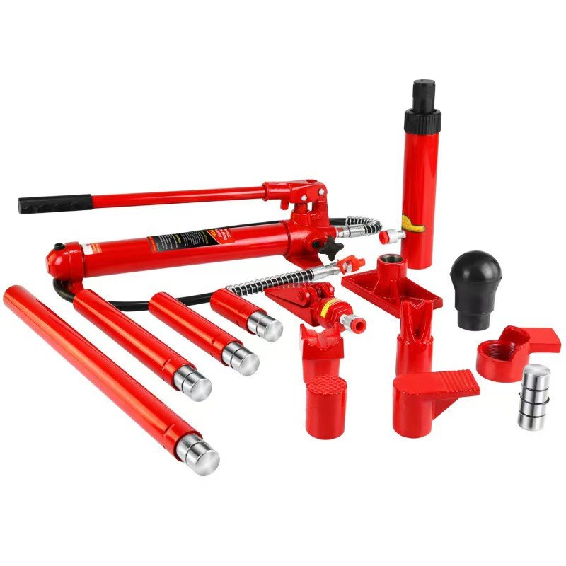 Factory Price 10 Ton Hydraulic Porta Power Jack Auto Body Frame Repair Kit Equipment for Auto Repair Tools