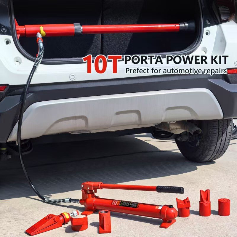 Factory Price 10 Ton Hydraulic Porta Power Jack Auto Body Frame Repair Kit Equipment for Auto Repair Tools