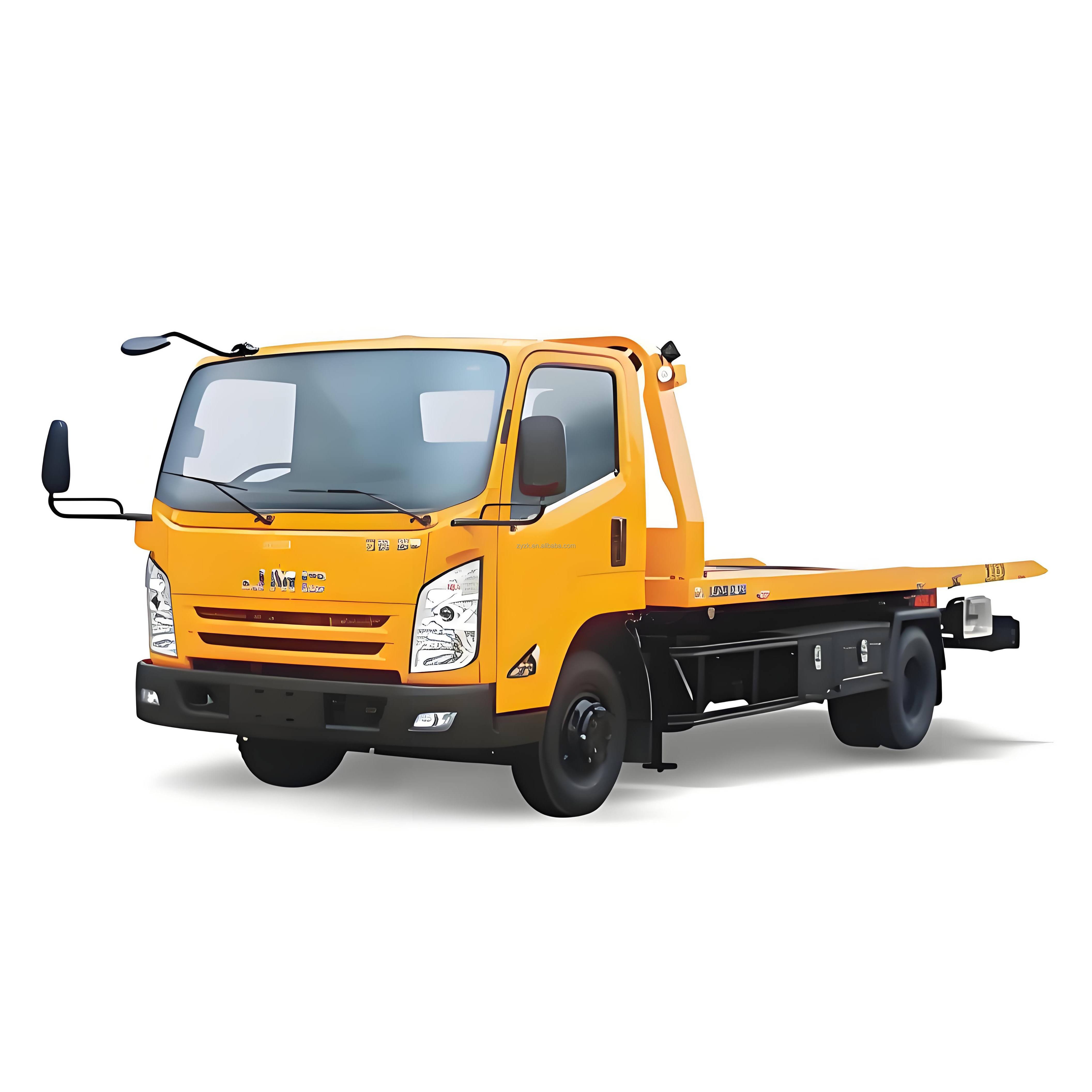 Howo 4x2 Light Duty Flatbed Wrecker Rcovery Rotator Tow Truck Wrecker Truck Road Repair Roll Back Tow Truck