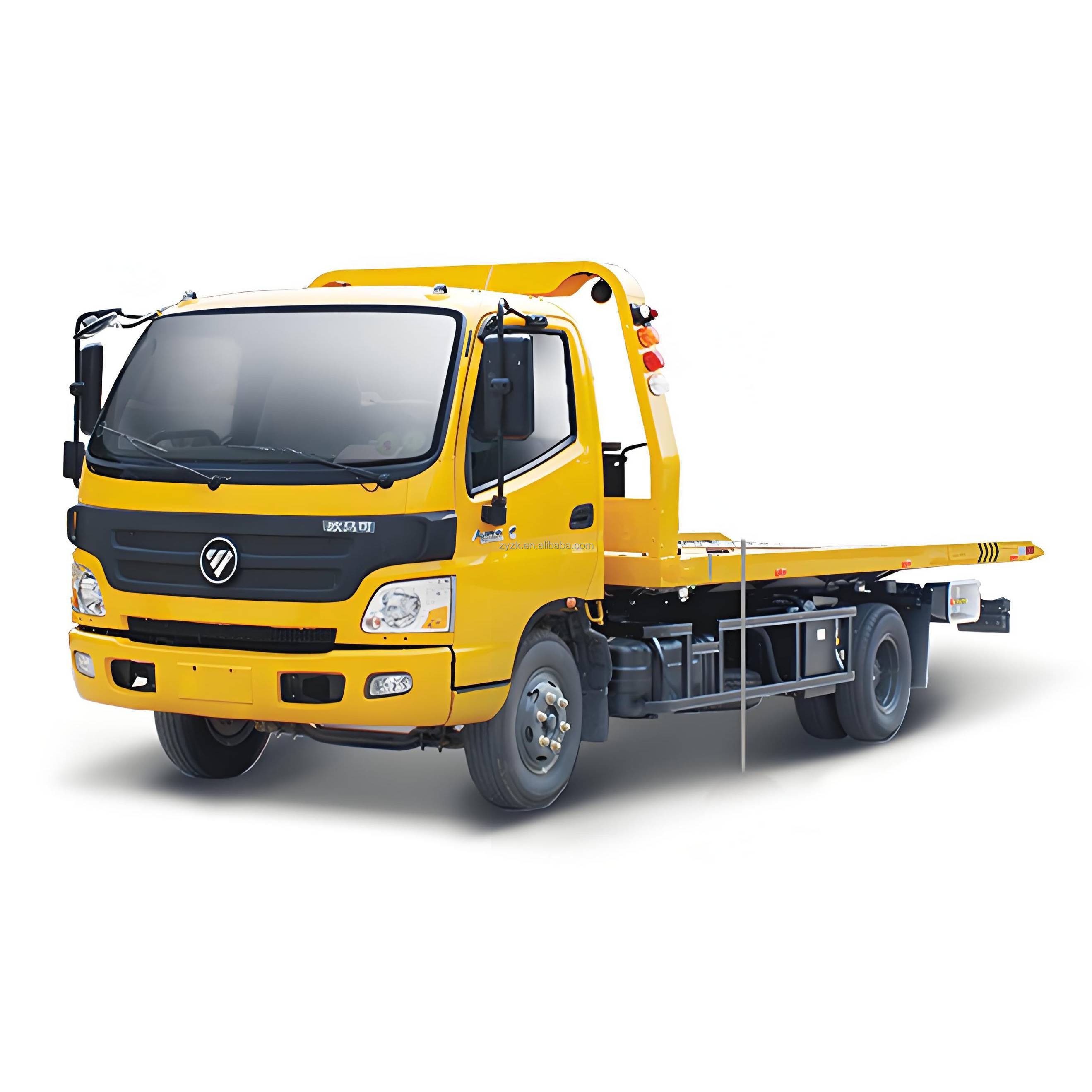 Howo 4x2 Light Duty Flatbed Wrecker Rcovery Rotator Tow Truck Wrecker Truck Road Repair Roll Back Tow Truck