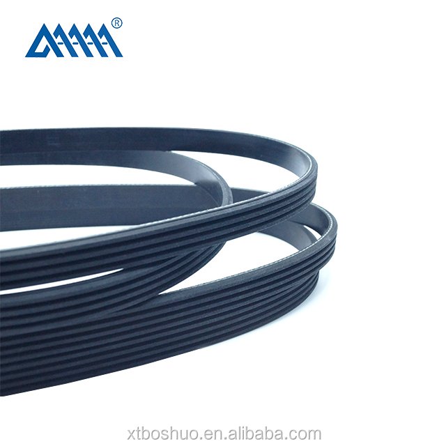 PJ 10mm Width rubber pk ribbed belt PU Coating Black ribbed belt 6 pk 2055