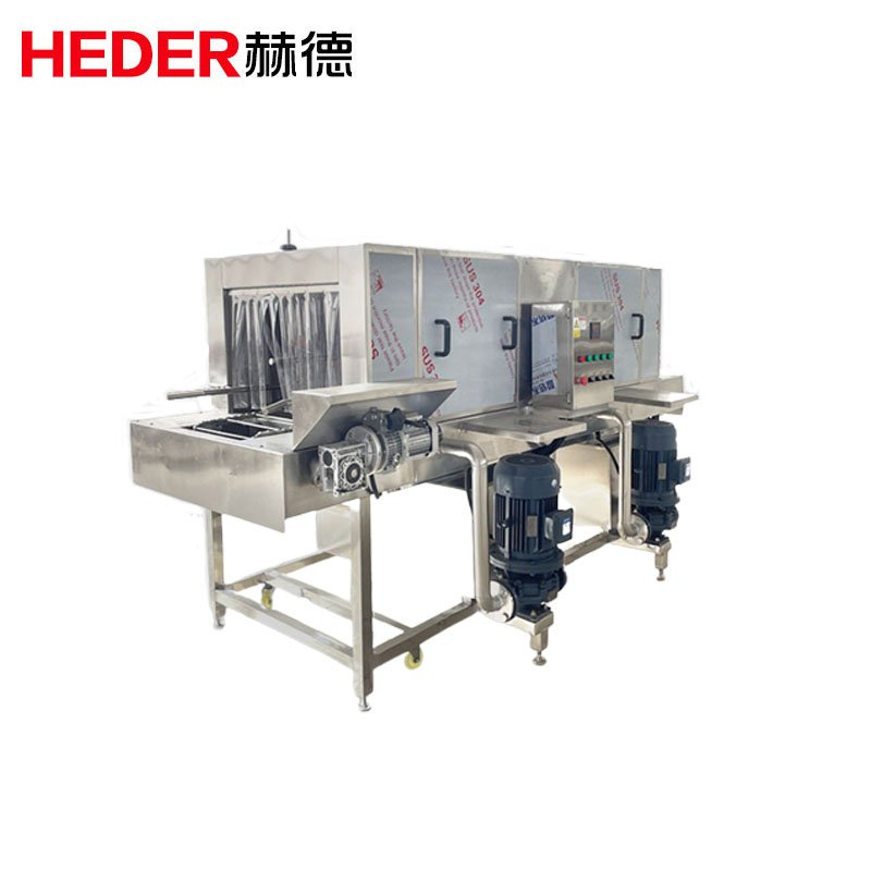 4m Tray Basket Box Washing Machine Price Cleaning Equipment Chicken Poultry Plastic Crate Washing Machine