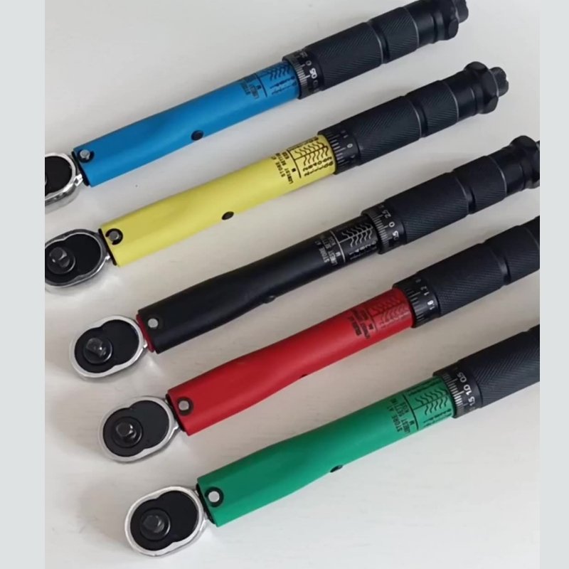 Color Customized 11pcs Torque Wrench Bit Socket Set 1/4'' 3-33nm Bike Repair Tool Kit Hand Tool Box