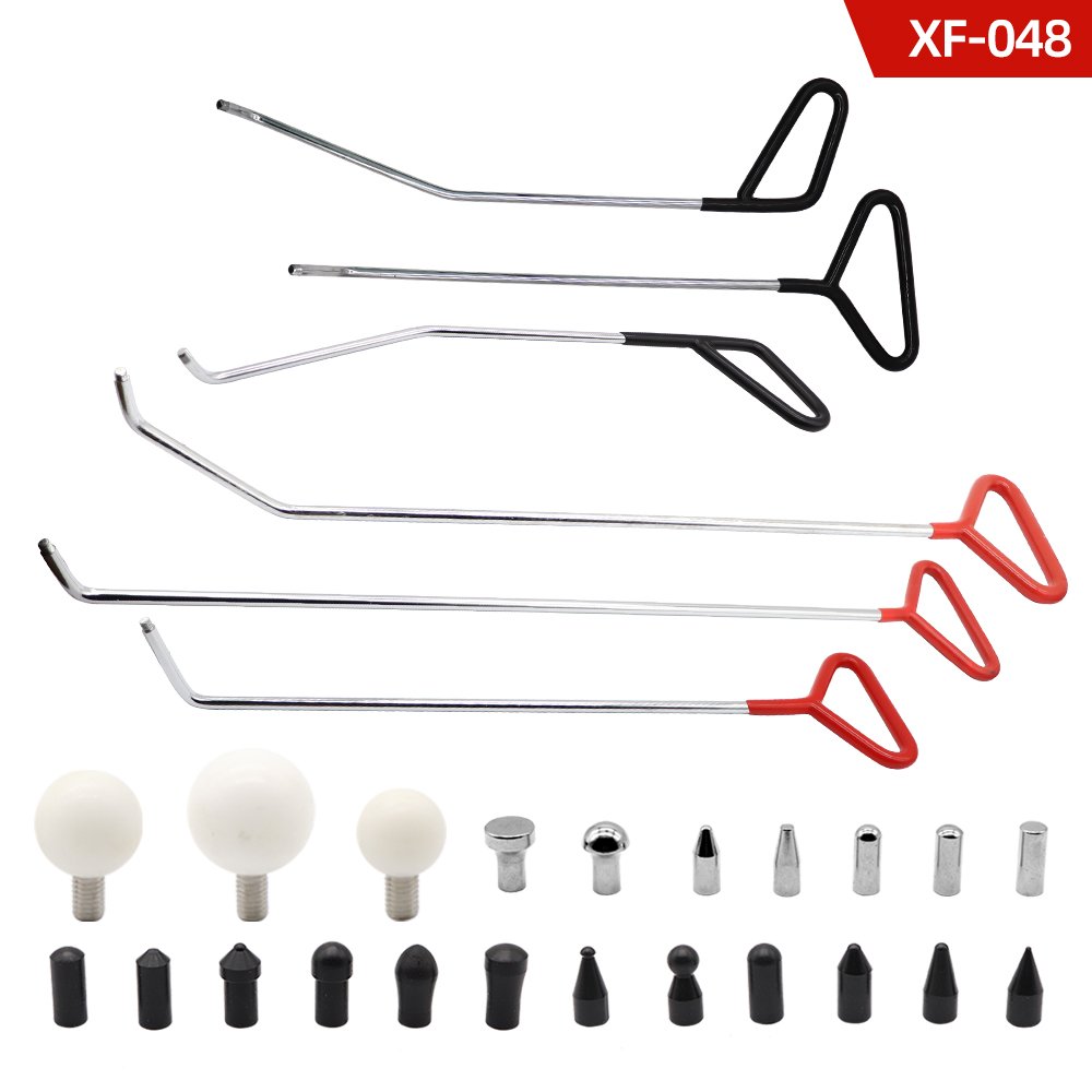 Car Dent Removal Hook Tool Body Dent Repair Crowbar Tool Kits Paintless Dent Repair Kit Tool Set
