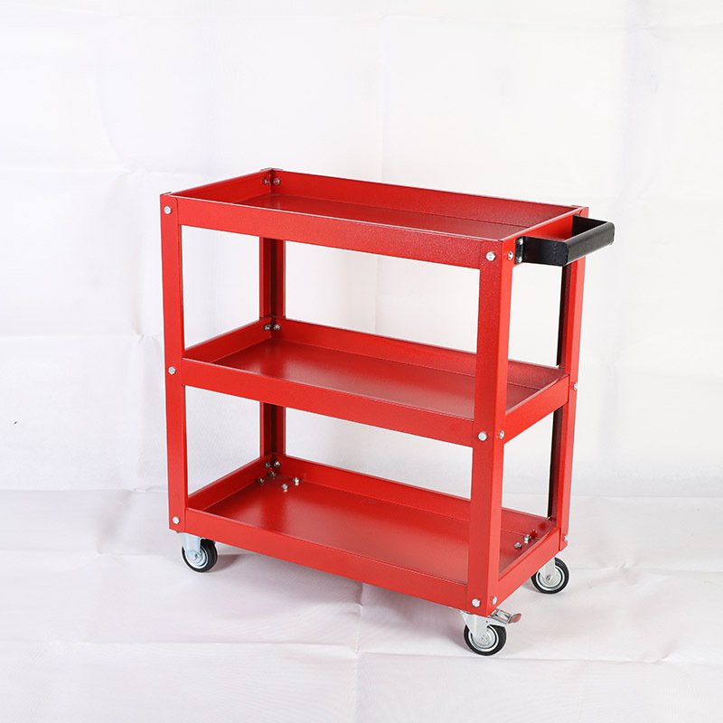 ALL ONE TECH Professional Auto Repair Mechanical Tool Cart 3 Shelf Hot-Selling Workshop Car Body Repair Tool Trolley with Wheel