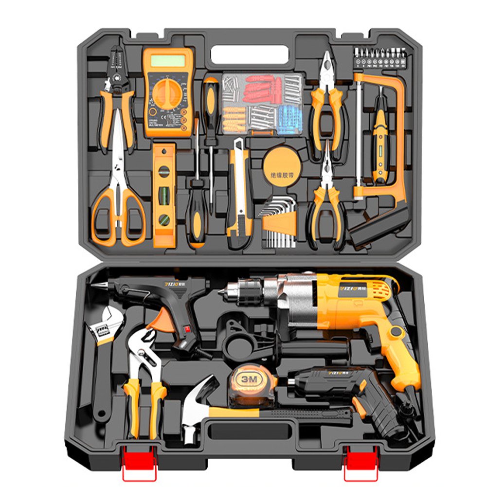 Electrician Dedicated Waterproof Plastic, Multi-function Home Hardware Tool Kit/