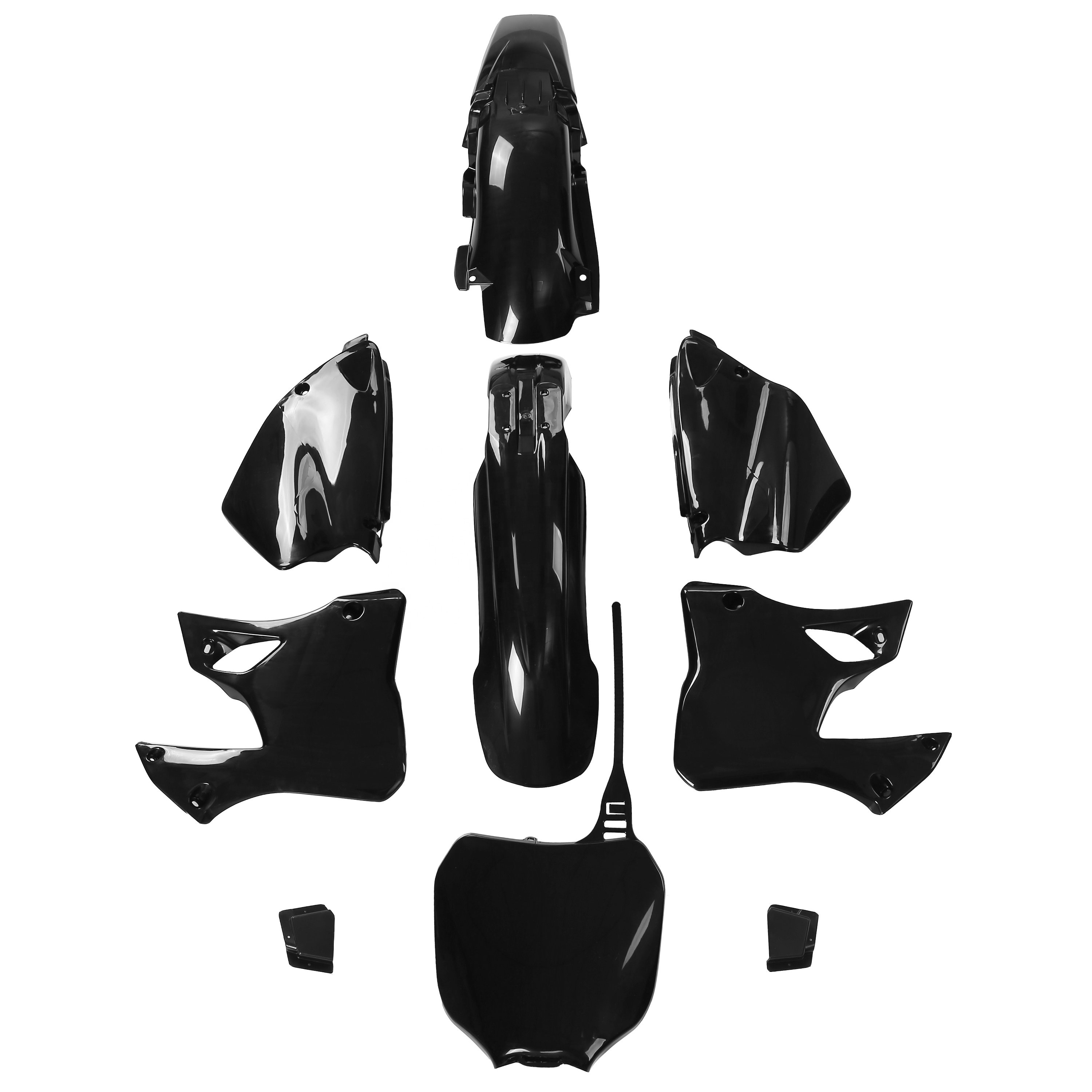 NEW Black Restyle Plastic Fairing Body Kit for 96- 01 Yamaha YZ125 YZ250