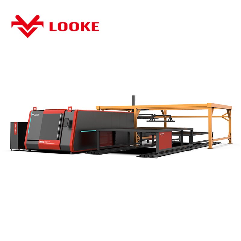 Jinan Factory Metal Cutter Fiber Laser Cutting Machine 3kw 6kw Automatic Loading Unloading Exchange Table Enclosed Machine Body