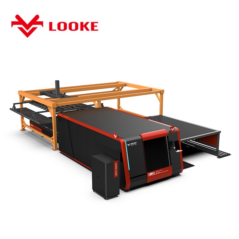 Jinan Factory Metal Cutter Fiber Laser Cutting Machine 3kw 6kw Automatic Loading Unloading Exchange Table Enclosed Machine Body
