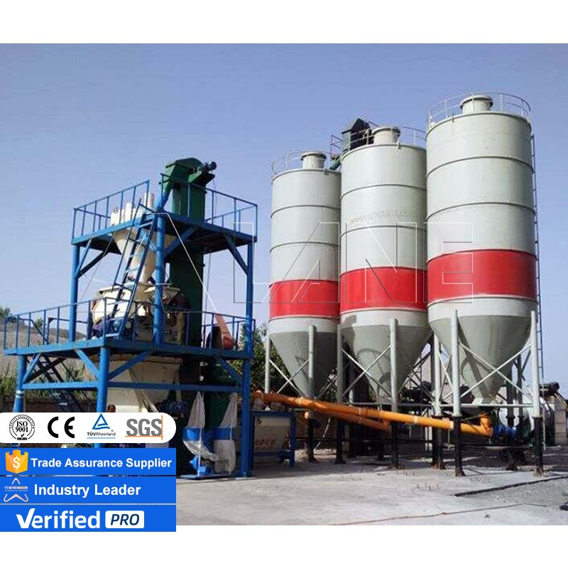 LANE Simple Dry Cement Mortar Production Line Premix Plant Mixing Equipment High Production Automation Control Dry Mortar Line