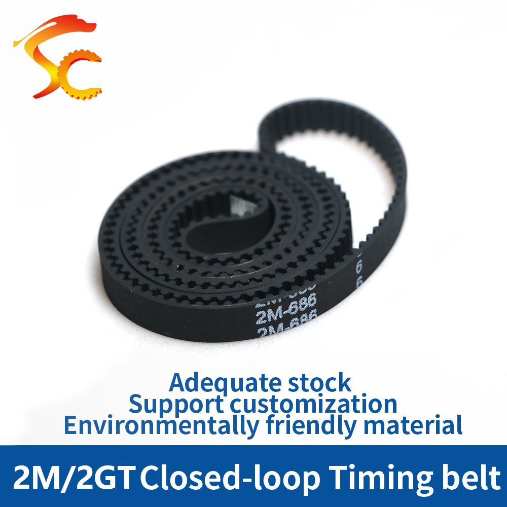 2GT/GT2/2M 686/690/696/700/702/710/724 6/9/10mm rubber Closed-Loop Transmission Belts gt2 Timing belt for 3D Printer
