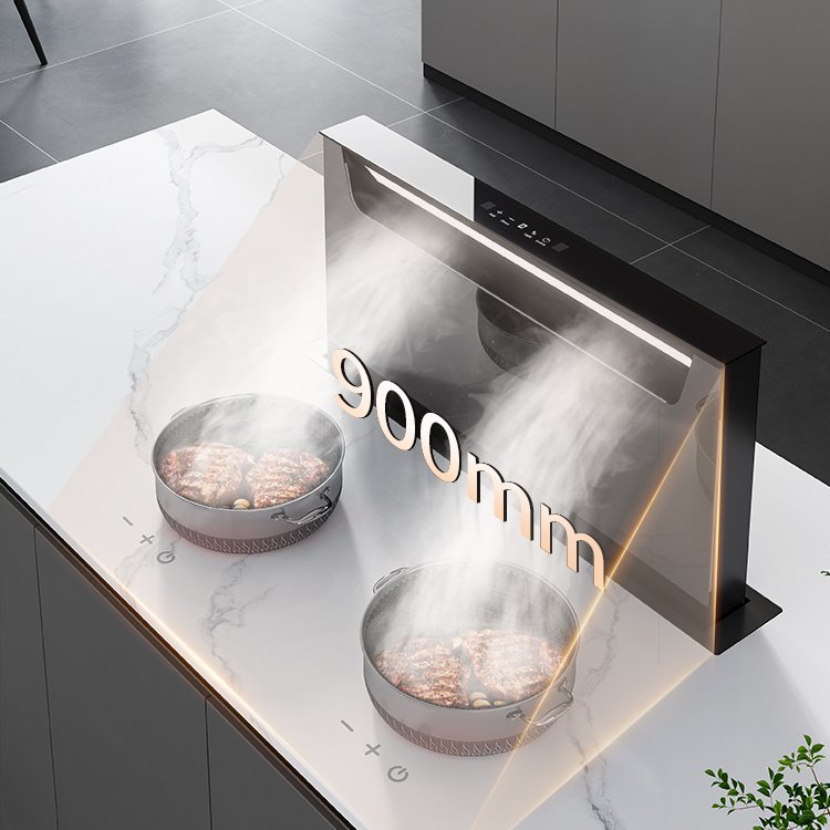 New Household Range Hood Gas Stove Equipment Kitchen Island Range Hood Cookware