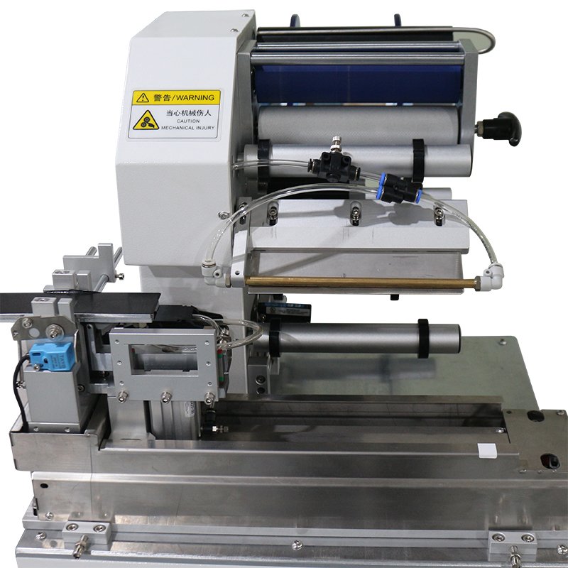 Semi-auto Wire Harness Folded Labeller Earphone Wires Flag Labeling Machine for Sensor Lines Sticker Labeler