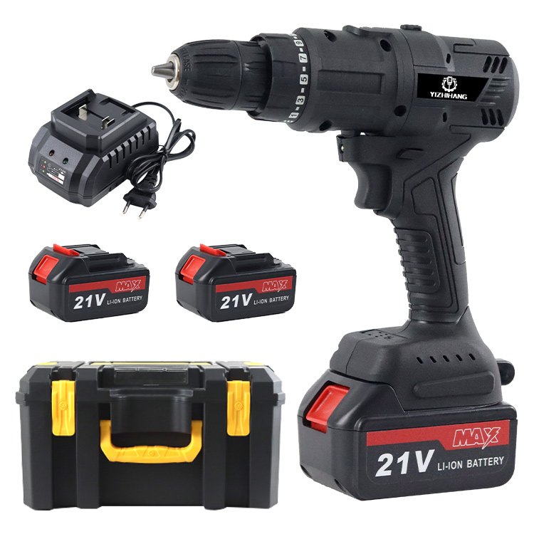 Household power tools combo kits 21v 2pcs Lithium battery operated hand tool sets