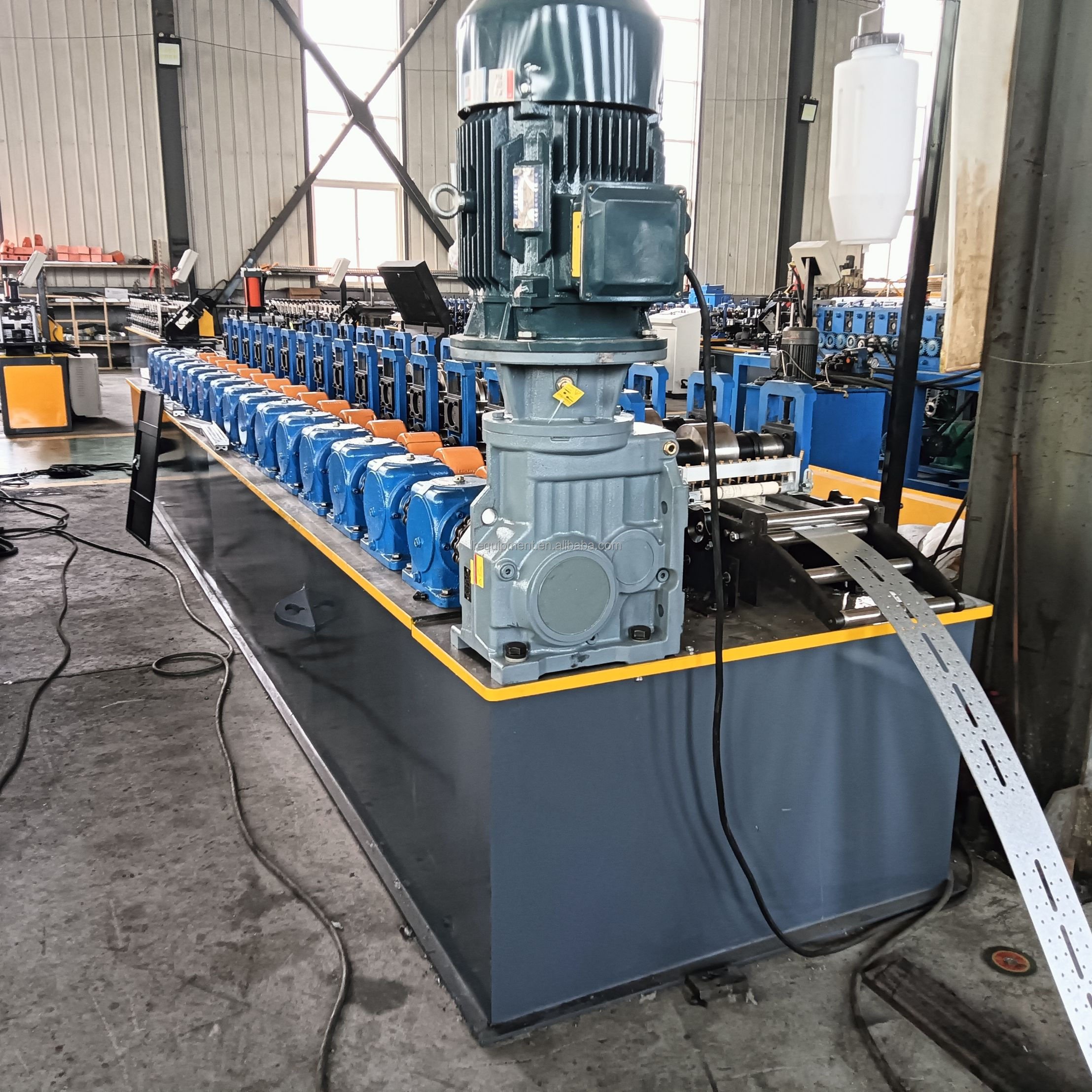 Full Auto Production Line for Electrical Cabinet Enclosure Profile Roll Forming Machine