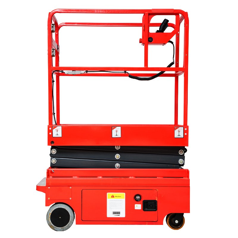 UNW Indoor Mini Body Easy Operation Machines Non-Marking Tyre Battery Power Scissor Lifter Platform